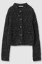 スパンコールモールクルー カーディガン アナイ/ANAYI ブラック