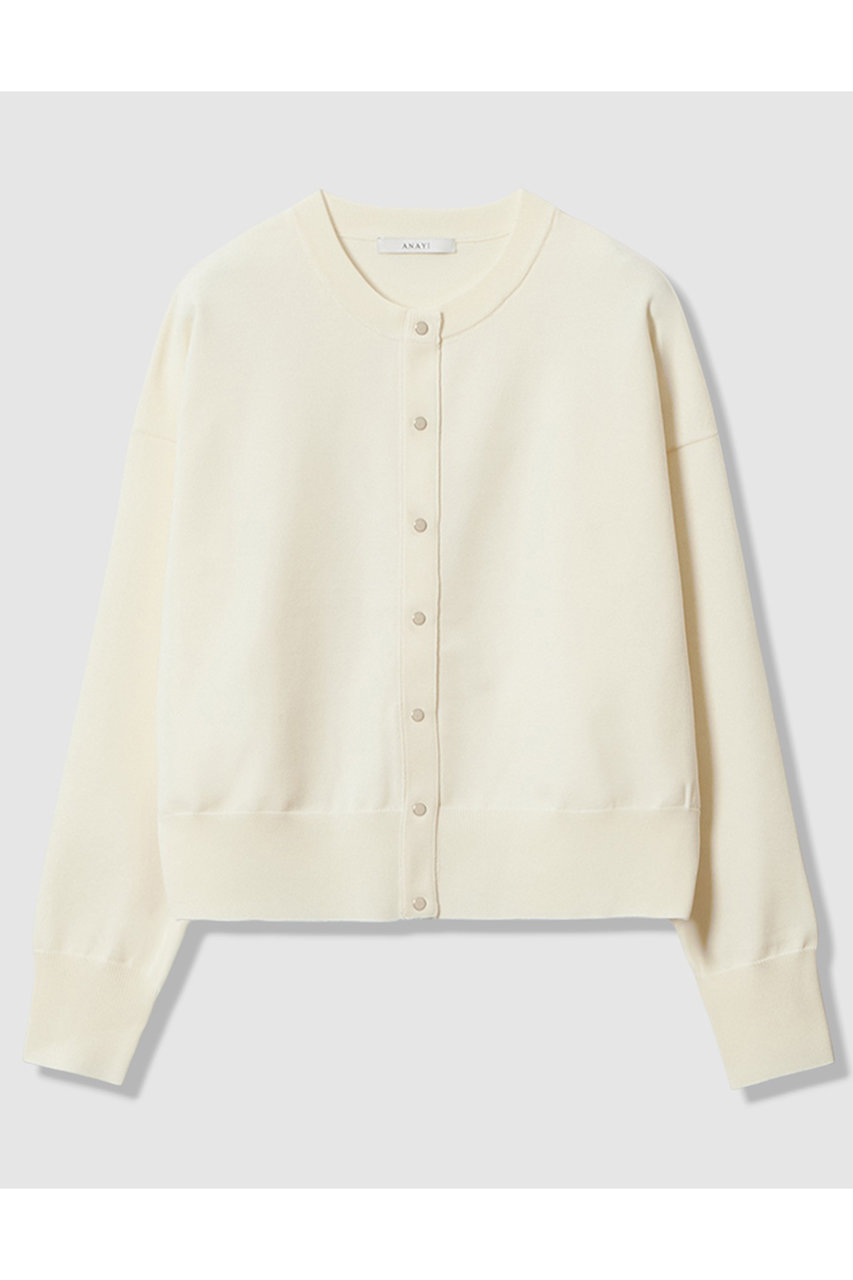 アナイ/ANAYIのドット釦ブルゾン カーディガン(アイボリー/10252816250-04-380)