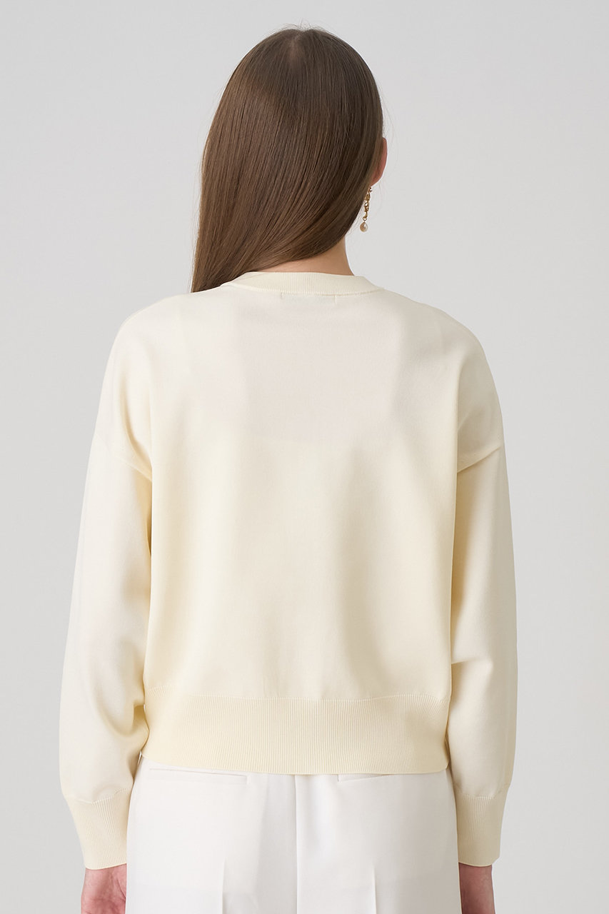 ANAYI(アナイ)｜ドット釦ブルゾン カーディガン/アイボリー の通販