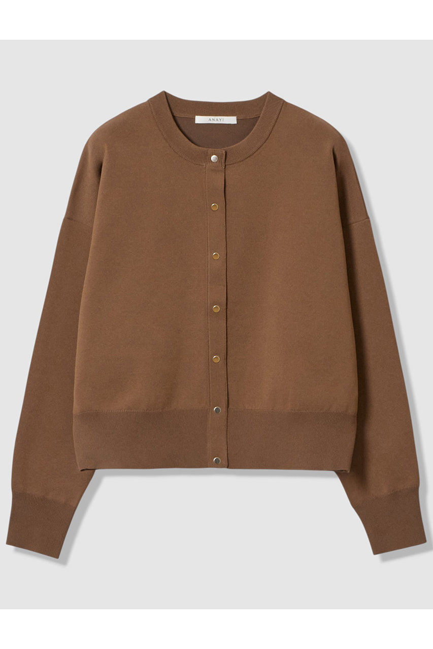 ドット釦ブルゾン カーディガン