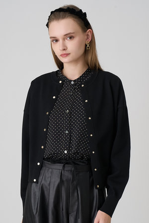 アナイ/ANAYIのドット釦ブルゾン カーディガン(110300/110303)