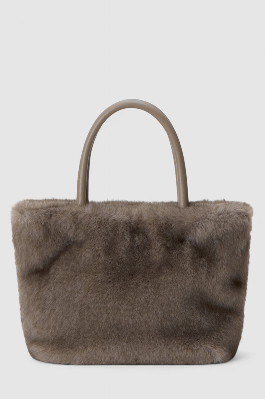 フェイクファーハンドバッグ