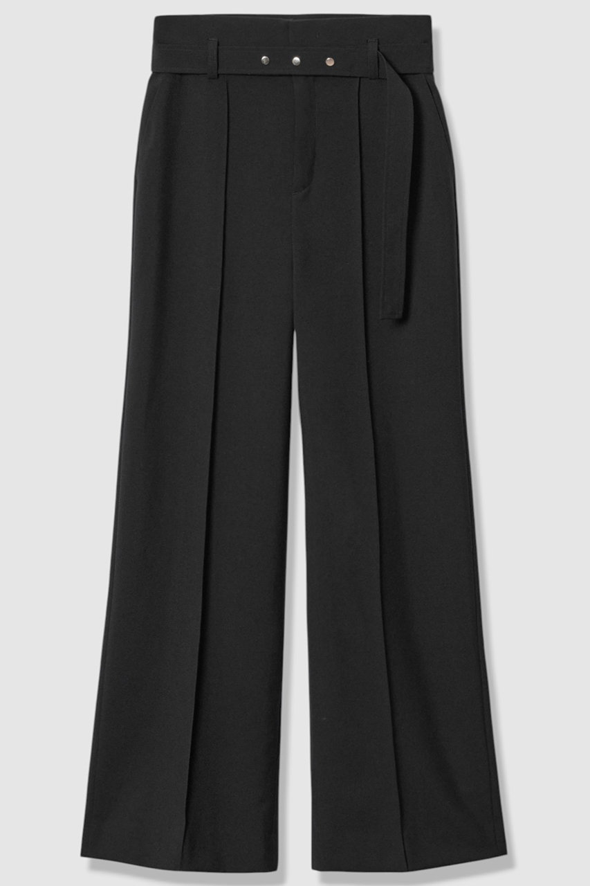 ANAYI マットクロスワイドパンツ (ブラック, 38) アナイ ELLE SHOP ANAYI マットクロスワイドパンツ (ブラック, 38) アナイ ELLE SHOP