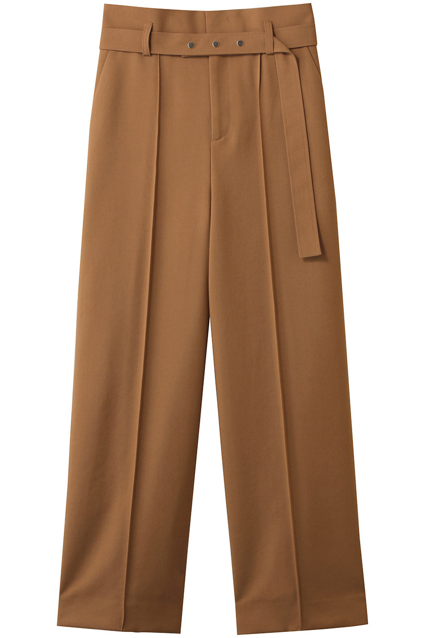 ANAYI マットクロスワイドパンツ (キャメル, 38) アナイ ELLE SHOP