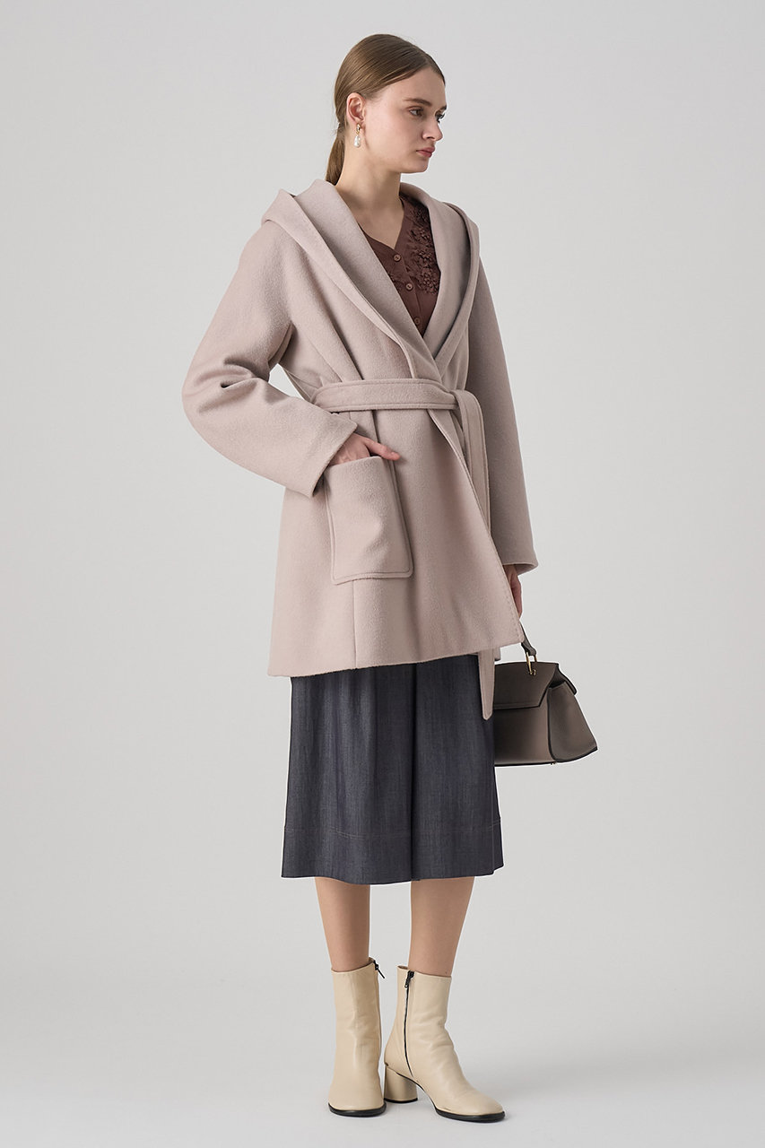 ANAYI(アナイ)｜カシミヤフードガウンコート/ベージュ の通販