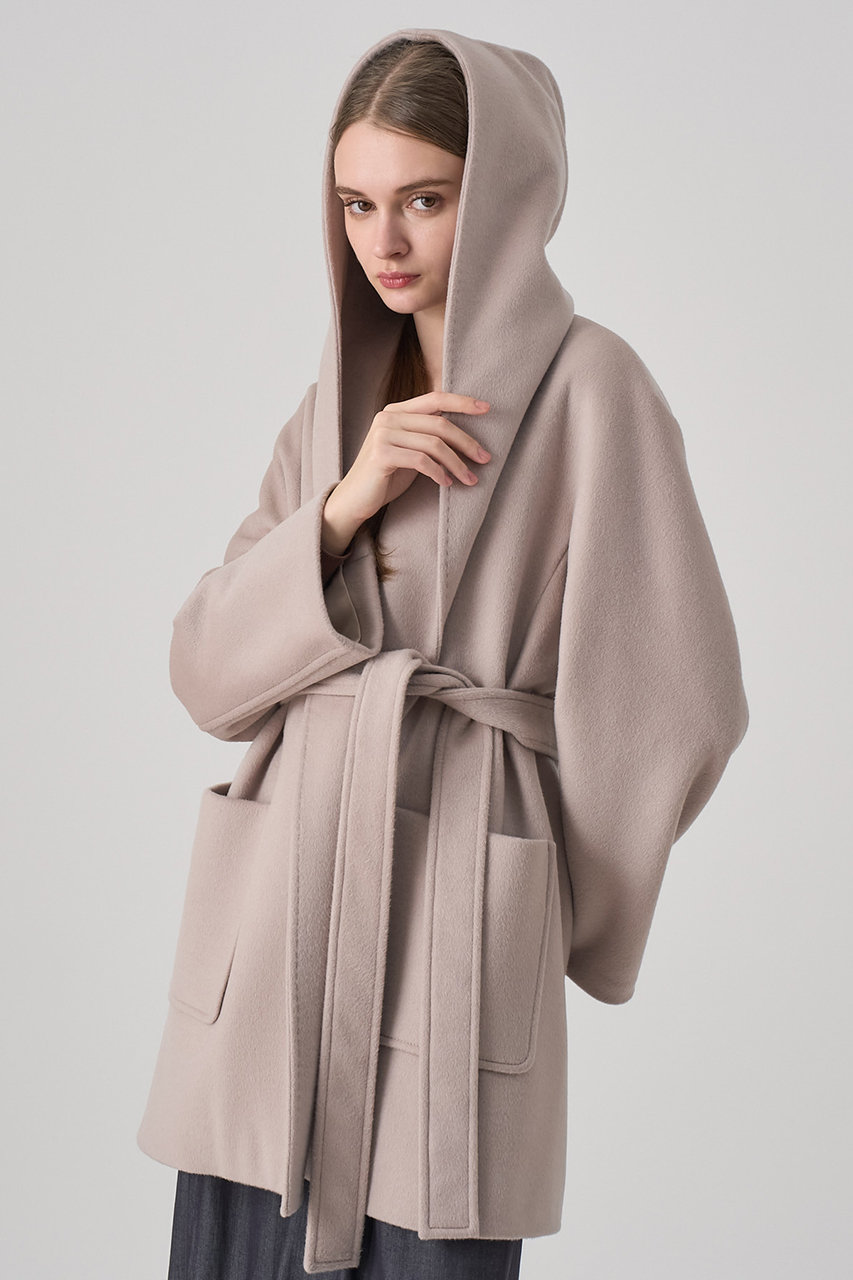 ANAYI(アナイ)｜カシミヤフードガウンコート/ベージュ の通販