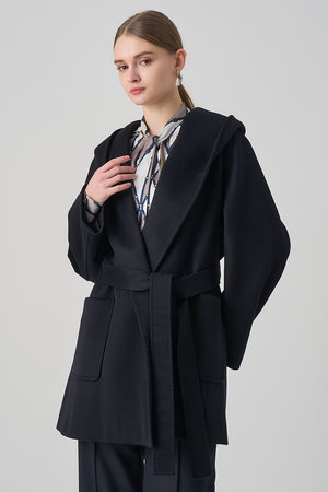 アナイ/ANAYIのカシミヤフードガウンコート(110900/110902)