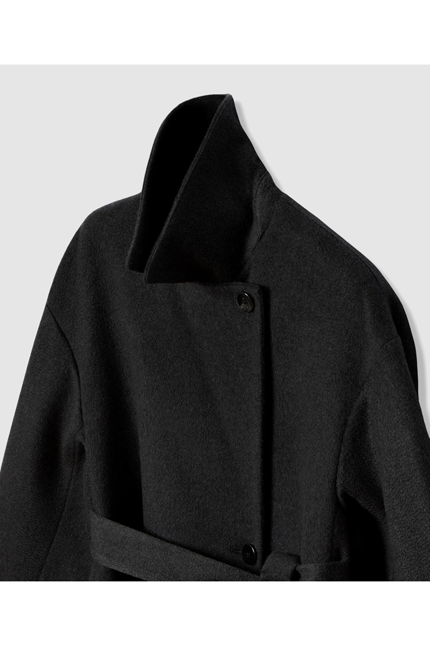 ANAYI(アナイ)｜カシミヤステンカラーコート/ブラック の通販