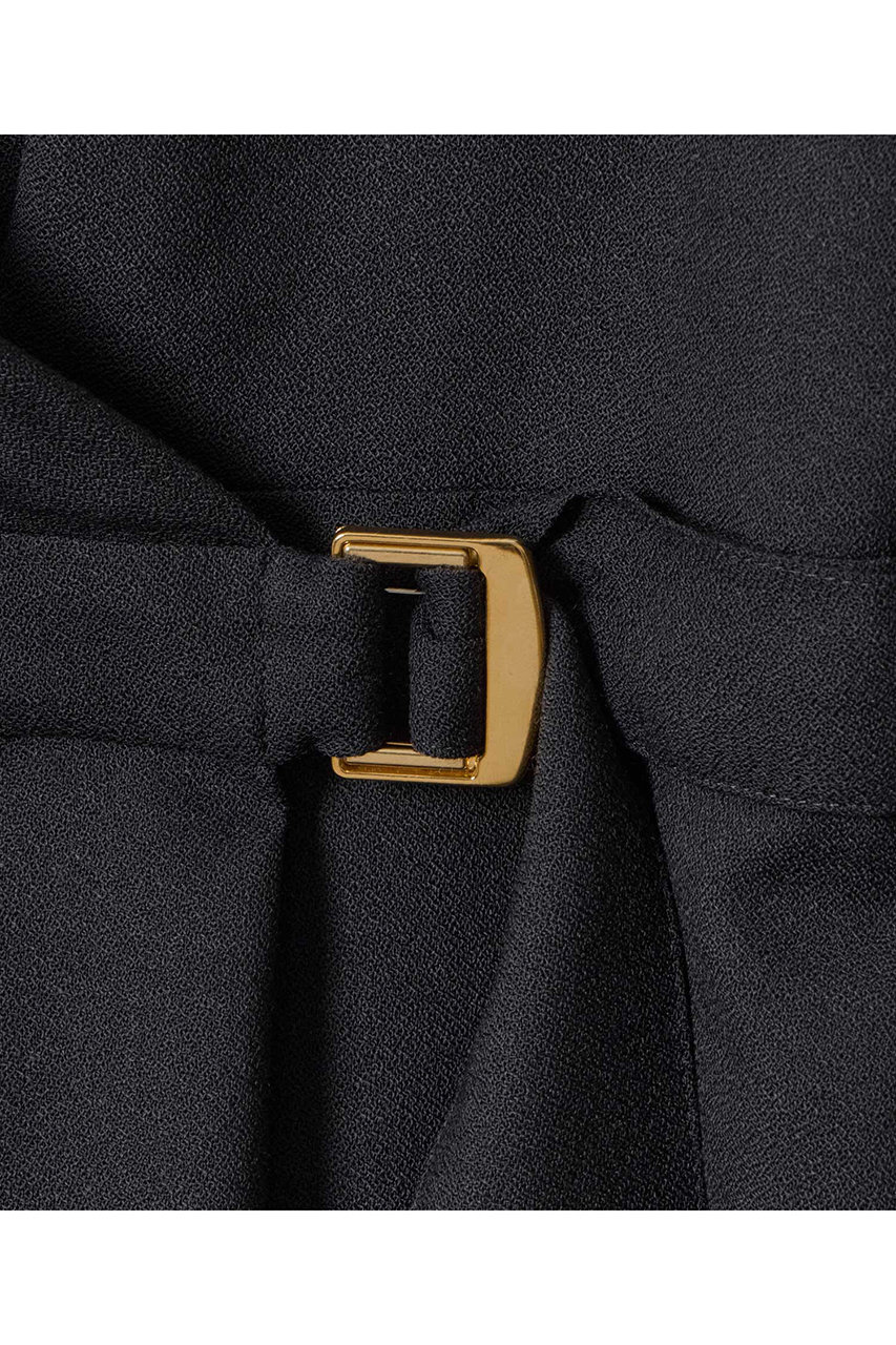 ANAYI(アナイ)｜ウールジョーゼットカシュ ワンピース/ネイビー の通販