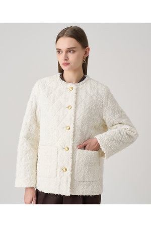 アナイ/ANAYIのフラッグツイードキルティングコート(110900/110902)