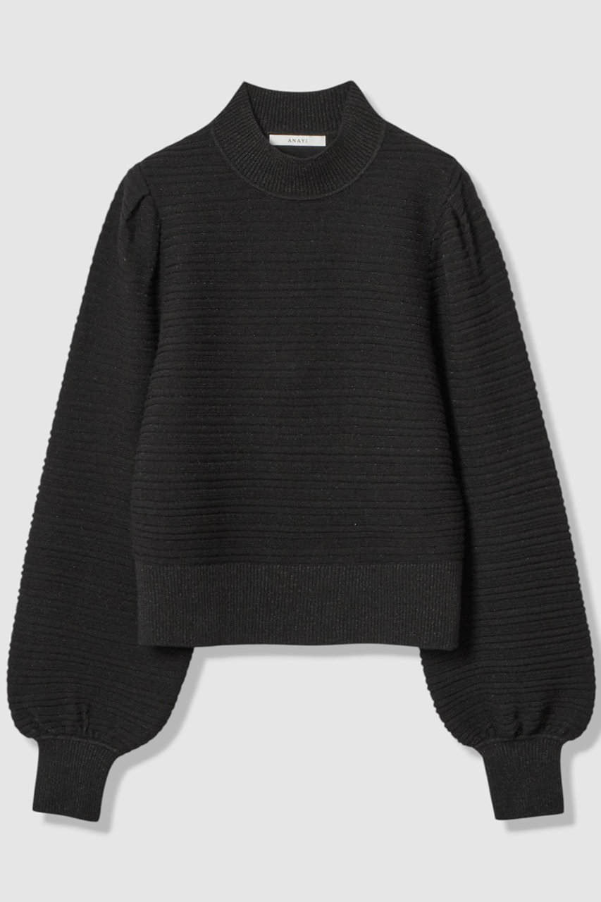 アナイ/ANAYIのリップルタックパフ プルオーバー(ブラック/10252816860-95-380)