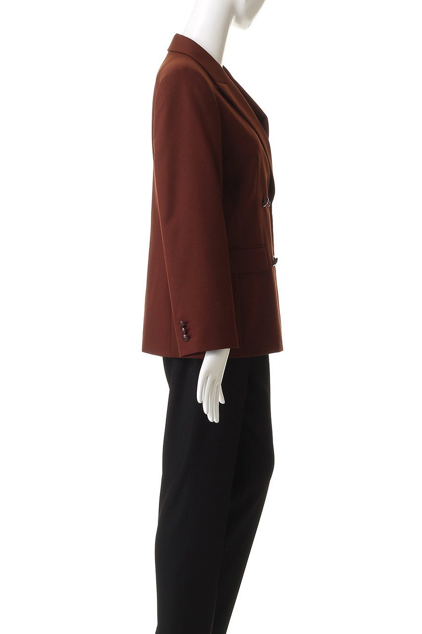 ANAYI(アナイ)｜マットクロスピークドラペル ジャケット/ブラック の