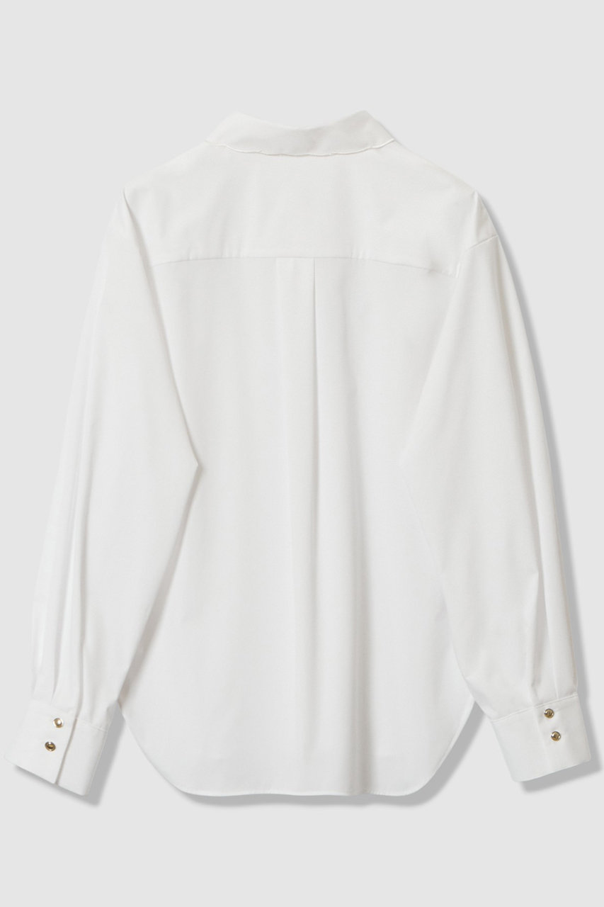 ANAYI(アナイ)｜エンブレム刺繍シャツ/ホワイト の通販｜ELLESHOP