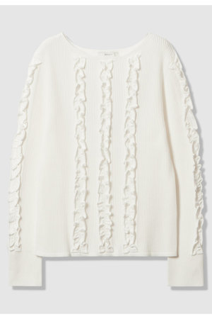 アナイ/ANAYIのウェービーフリルリブ プルオーバー(110300/110301)