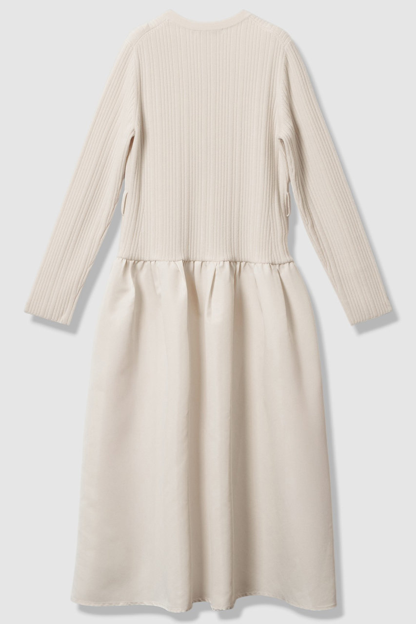 ANAYI(アナイ)｜グログランコンビベルト付き ワンピース/アイボリー の