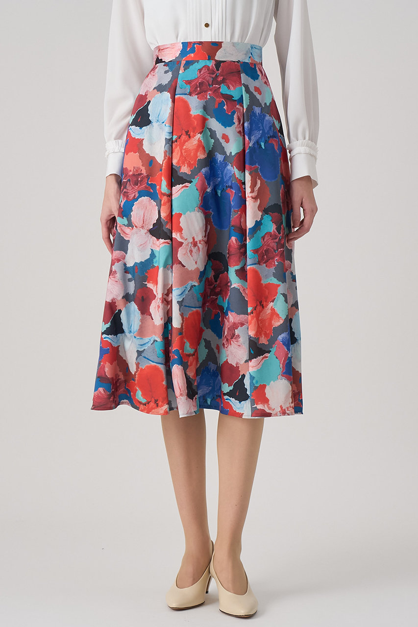 ANAYI(アナイ)｜アートフラワータックフレア スカート/マルチ