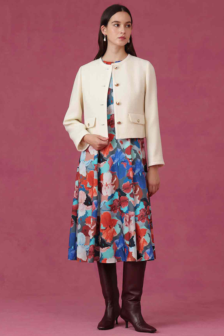 ANAYI(アナイ)｜アートフラワーフレア ワンピース/マルチカラー の通販