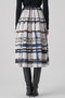 チェックプリントタックギャザーフレアスカート アナイ/ANAYI