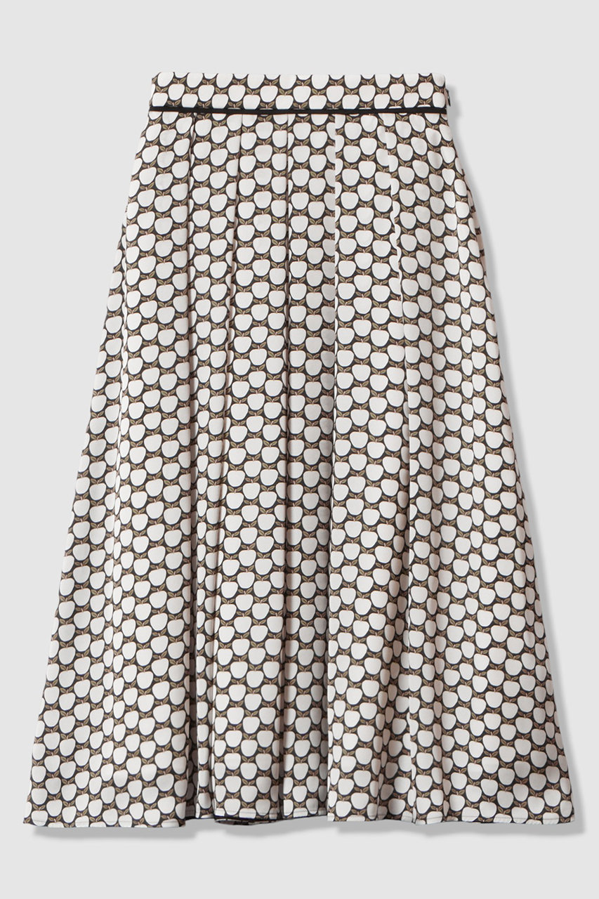 ANAYI 【セットアップ対応商品】メーレプリントタックフレア スカート (ホワイト系, 38) アナイ ELLE SHOP ANAYI 【セットアップ対応商品】メーレプリントタックフレア スカート (ホワイト系, 38) アナイ ELLE SHOP