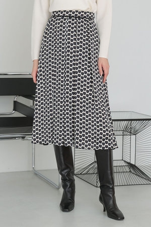 アナイ/ANAYIの【セットアップ対応商品】メーレプリントタックフレア スカート(110700/110702)