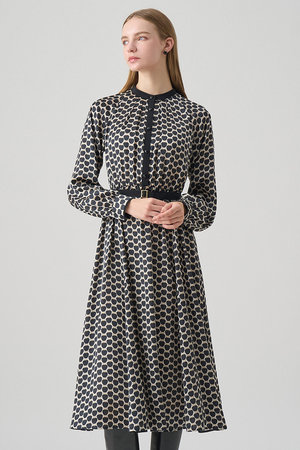 アナイ/ANAYIの【予約販売】メーレプリントラグランバイカラー ワンピース(110500/110502)