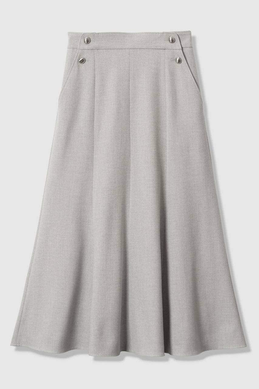 アナイ/ANAYIの裏起毛ツイルマーメイド スカート(ライトグレー/10261711010-95-380)