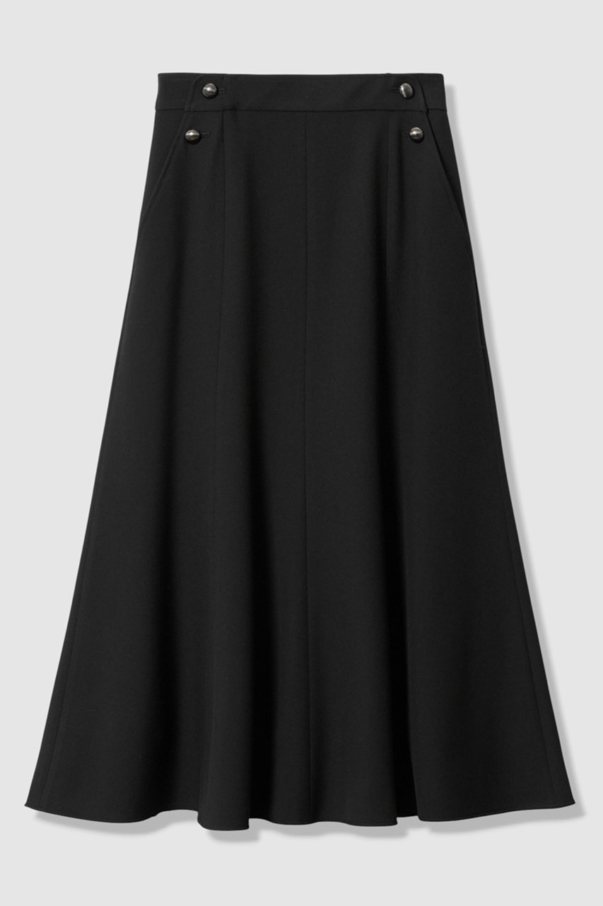 アナイ/ANAYIの裏起毛ツイルマーメイド スカート(ブラック/10261711010-95-380)