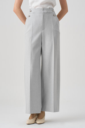 アナイ/ANAYIの裏起毛ツイル両ボタンパンツ(110600/110601)