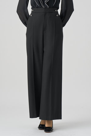 アナイ/ANAYIの裏起毛ツイル両ボタンパンツ(110600/110601)