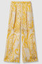 ペイズリープリントタックパンツ アナイ/ANAYI イエロー