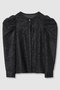 カットジャガードパワショル ブラウス アナイ/ANAYI ブラック