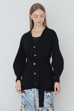 アナイ/ANAYIの【予約販売】メリノウールベルト付き カーディガン(110300/110303)