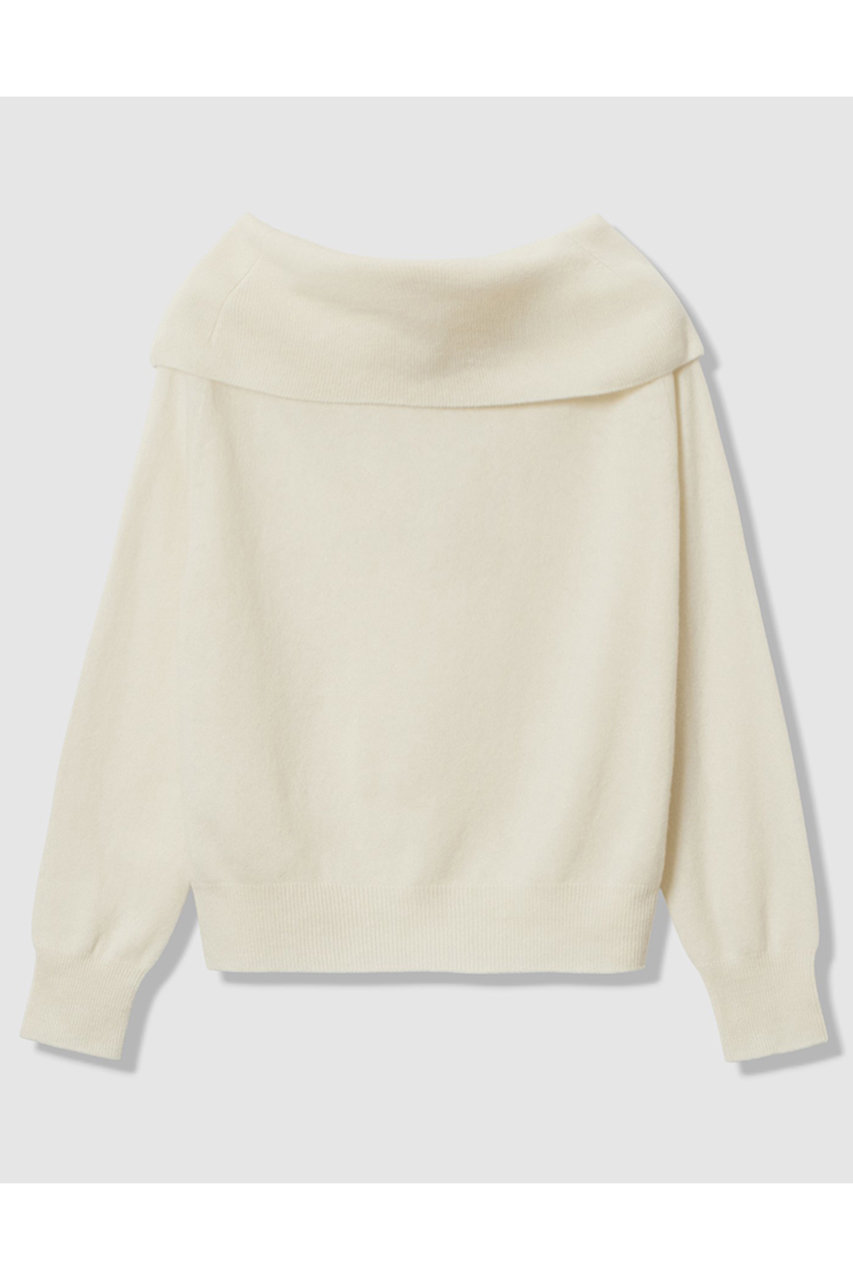 メリノウールオフショルダー プルオーバー