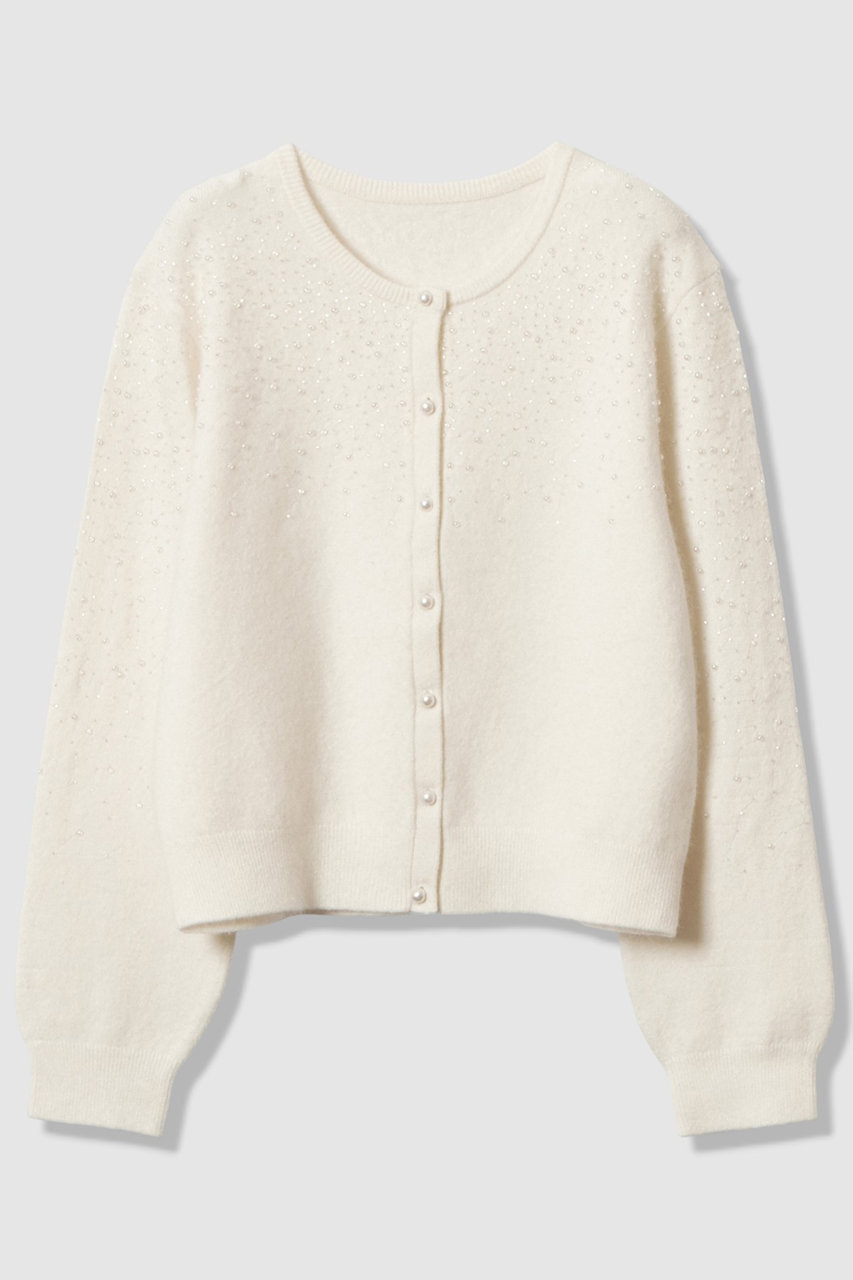 アナイ/ANAYIのリップルビーズ カーディガン(オフホワイト/10261816020-82-380)