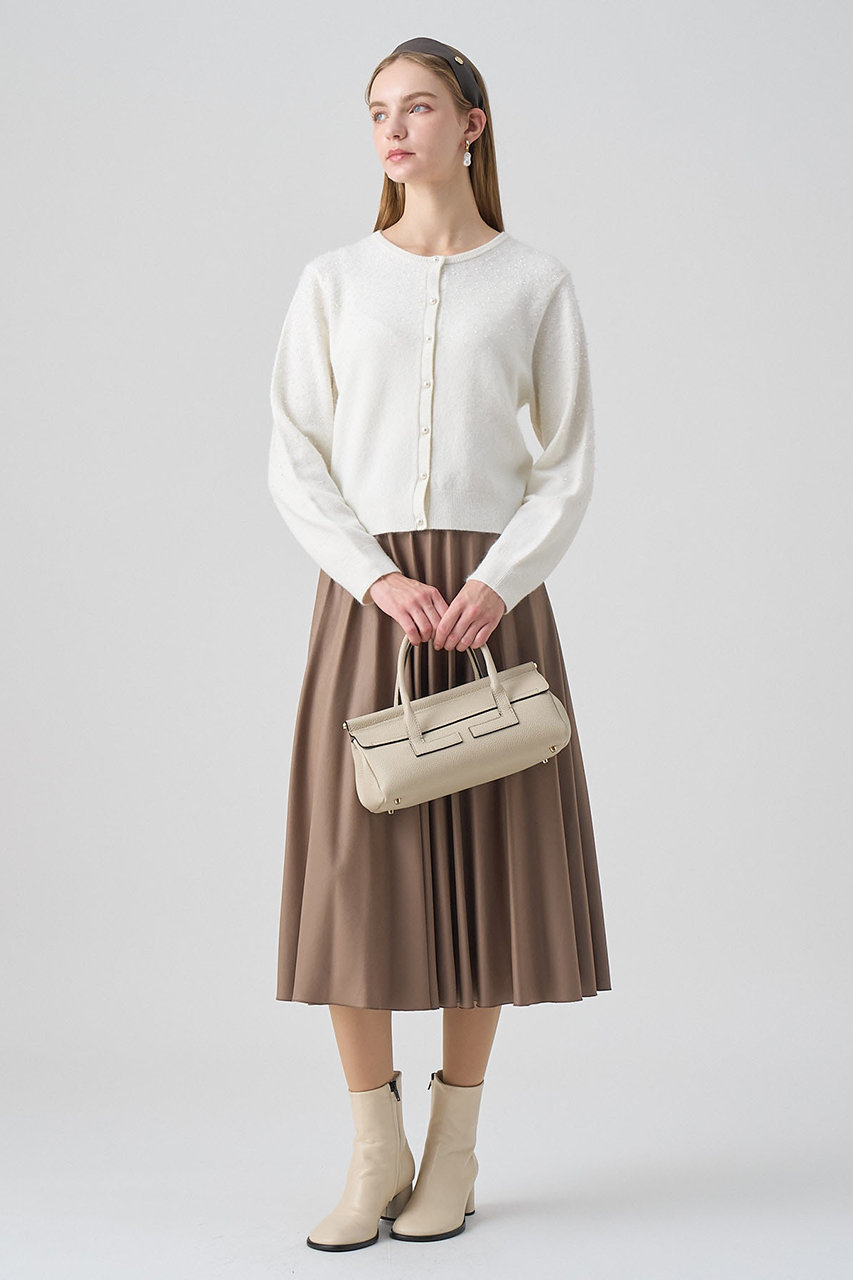 ANAYI(アナイ)｜リップルビーズ カーディガン/オフホワイト の通販