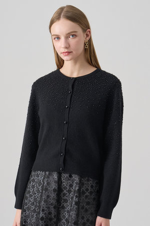 アナイ/ANAYIのリップルビーズ カーディガン(110300/110303)
