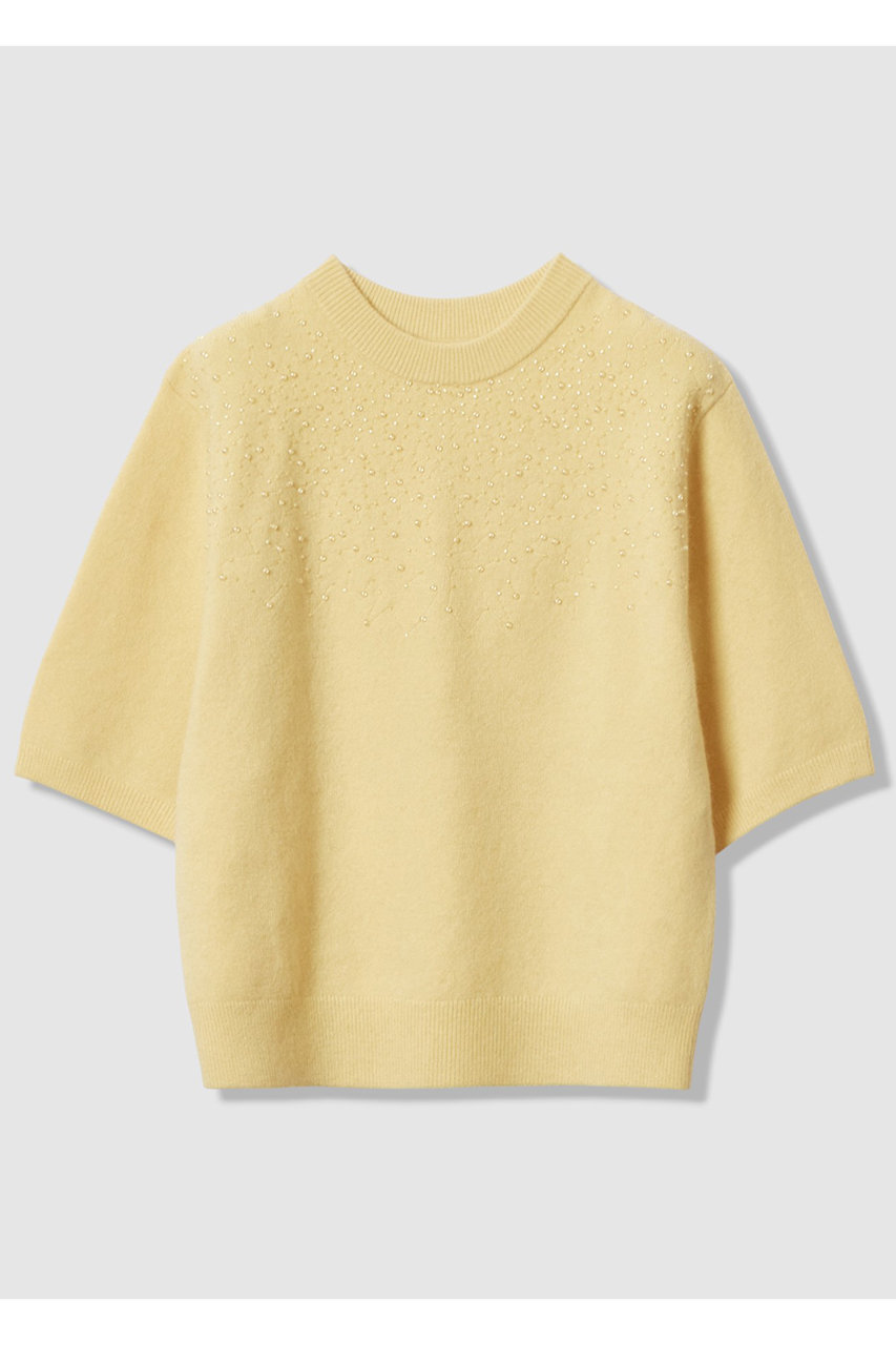 アナイ/ANAYIのリップルビーズ プルオーバー(イエロー/10261816030-95-380)