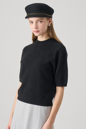 アナイ/ANAYIのリップルビーズ プルオーバー(110300/110301)