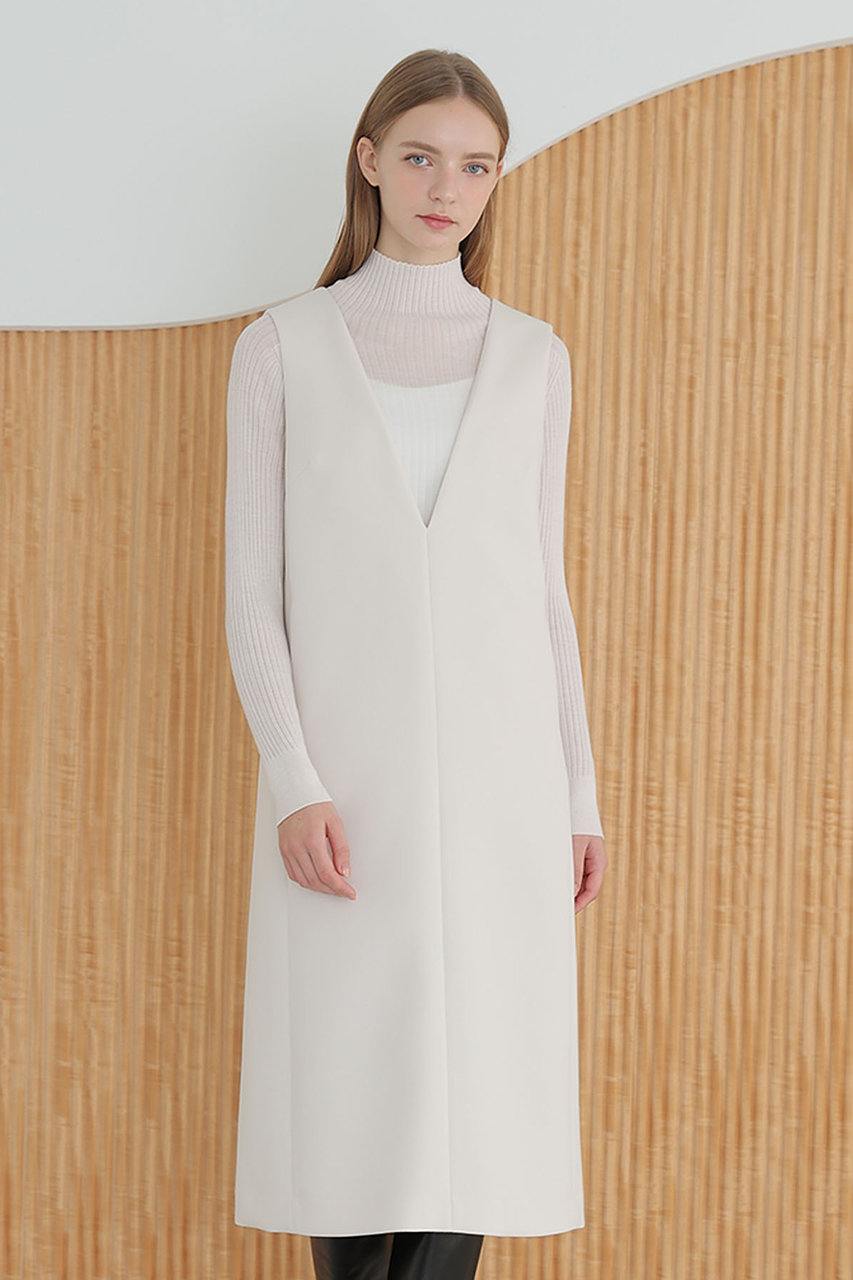 ANAYI(アナイ)｜トリプルクロスジャンパー ワンピース/アイボリー の