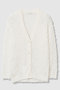チュールシャギーＶネックカーディガン アナイ/ANAYI ホワイト