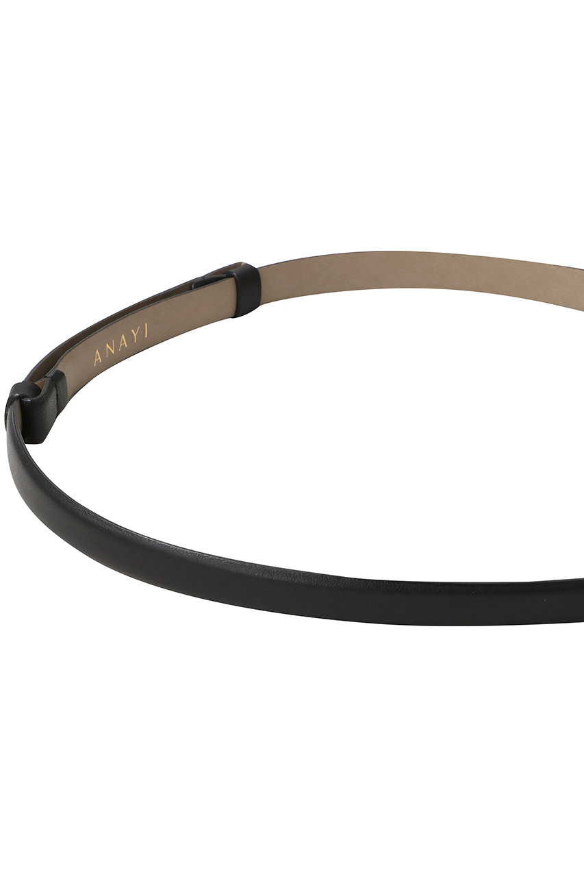 ANAYI(アナイ)｜ダブルサルカンスライドBELT/ブラック の通販