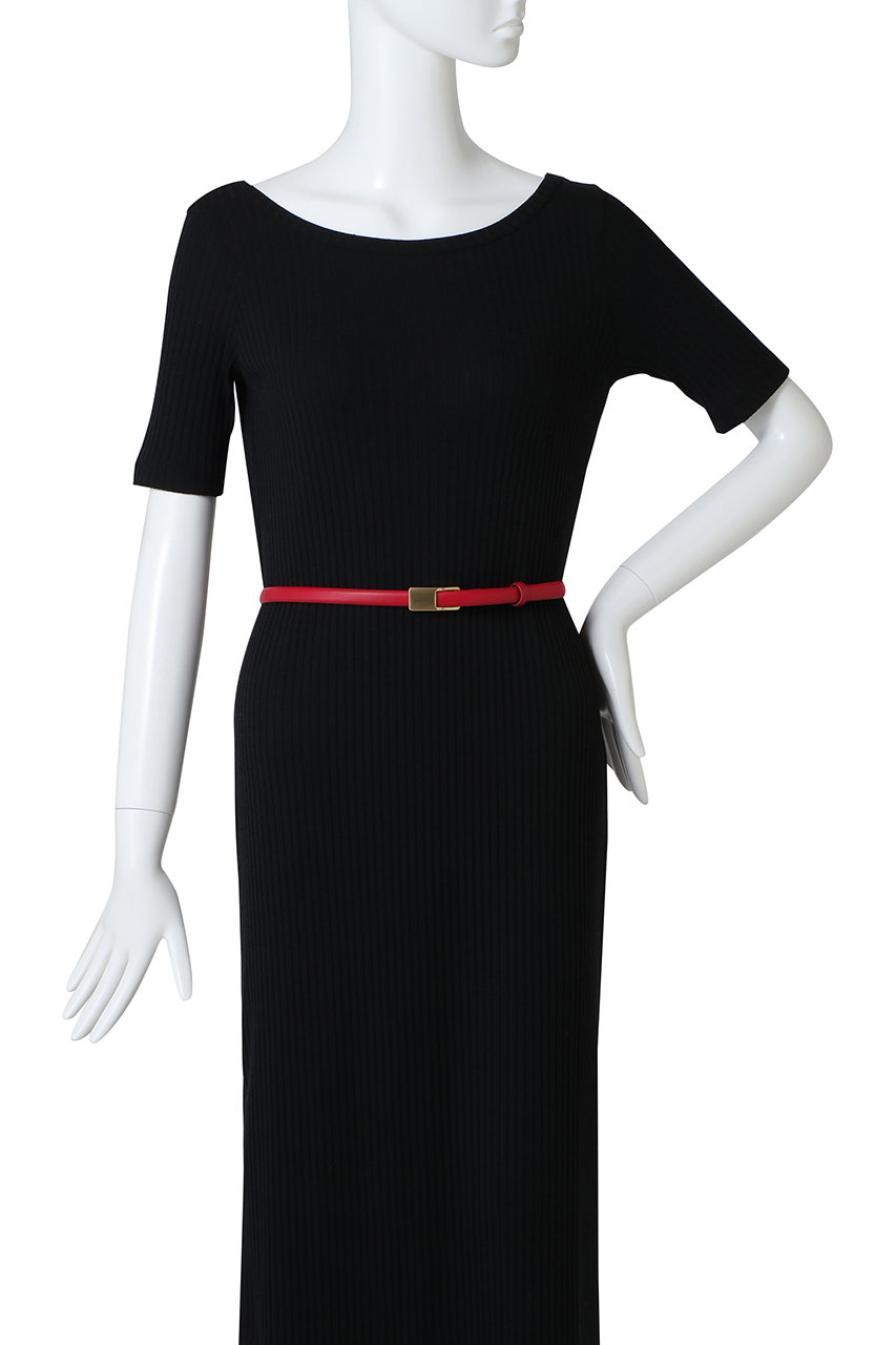 ANAYI(アナイ)｜プレートバックルスライドBELT/レッド の通販