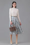アイシーフラワーPTタックフレアスカート アナイ/ANAYI