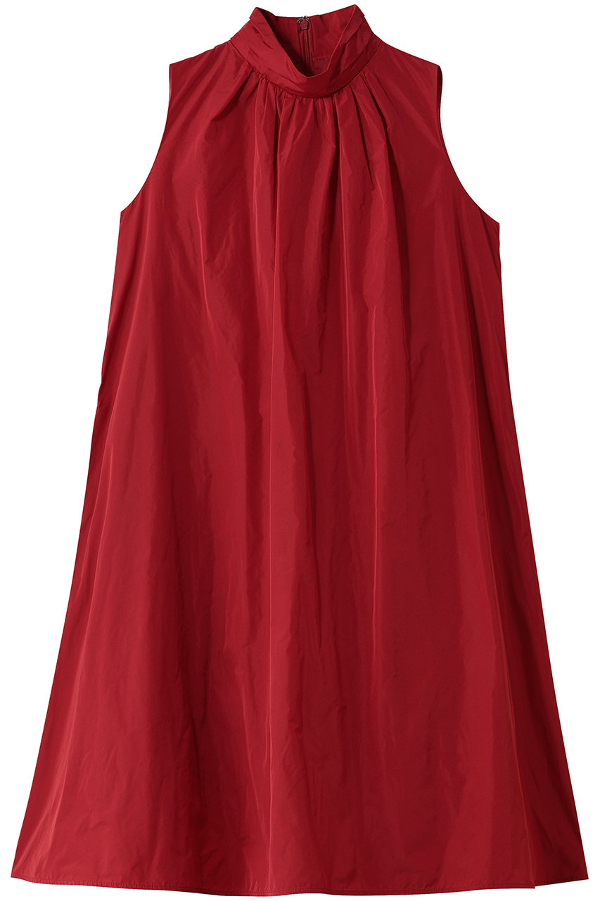 アナイ/ANAYIのタフタハイネックAラインワンピース(レッド/10261714260-43-380)