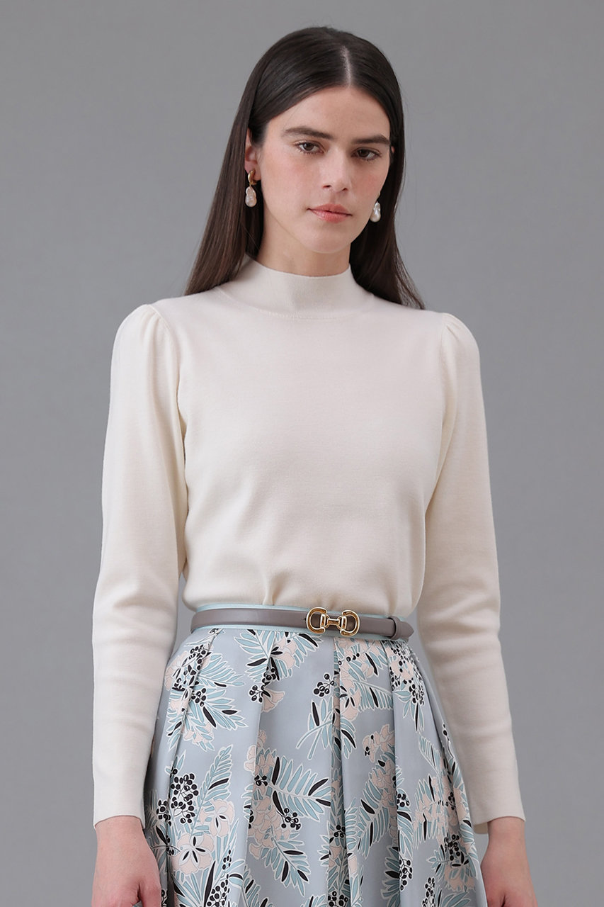 ANAYI フルニードルギャザースリーブ プルオーバー ANAYI(アナイ)｜フルニードルギャザースリーブプルオーバー/オフ