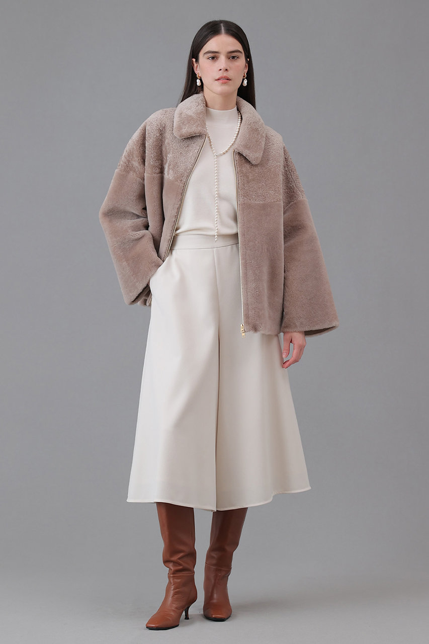 ANAYI(アナイ)｜フルニードルギャザースリーブプルオーバー/オフ