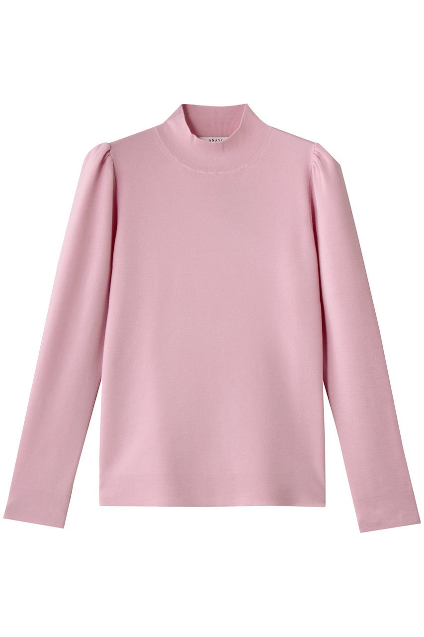 ANAYI フルニードルギャザースリーブプルオーバー (ピンク, 38) アナイ ELLE SHOP