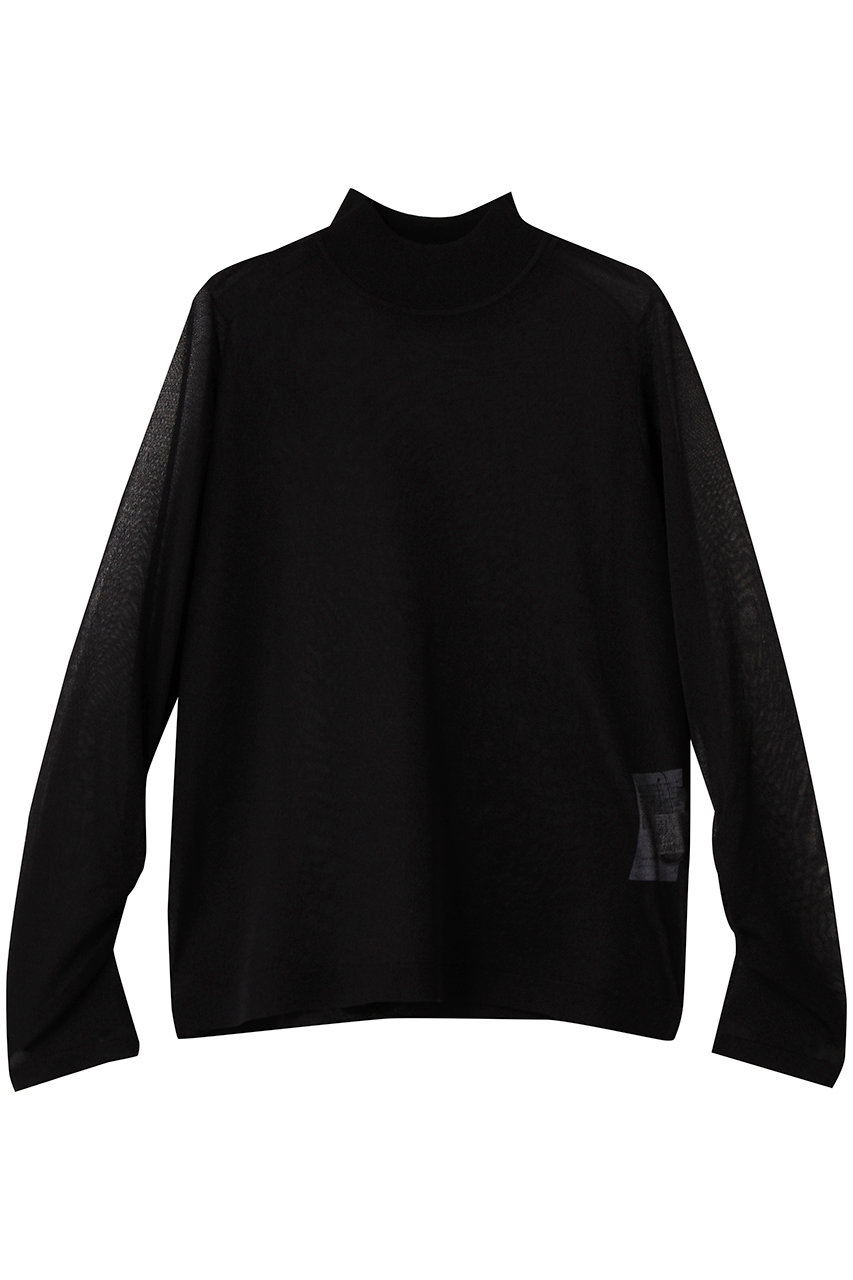 新品タグ付き★ ANAYI アナイ ハイネック プルオーバー トップス ANAYI(アナイ)｜シアーハイネックプルオーバー/ブラック の通販