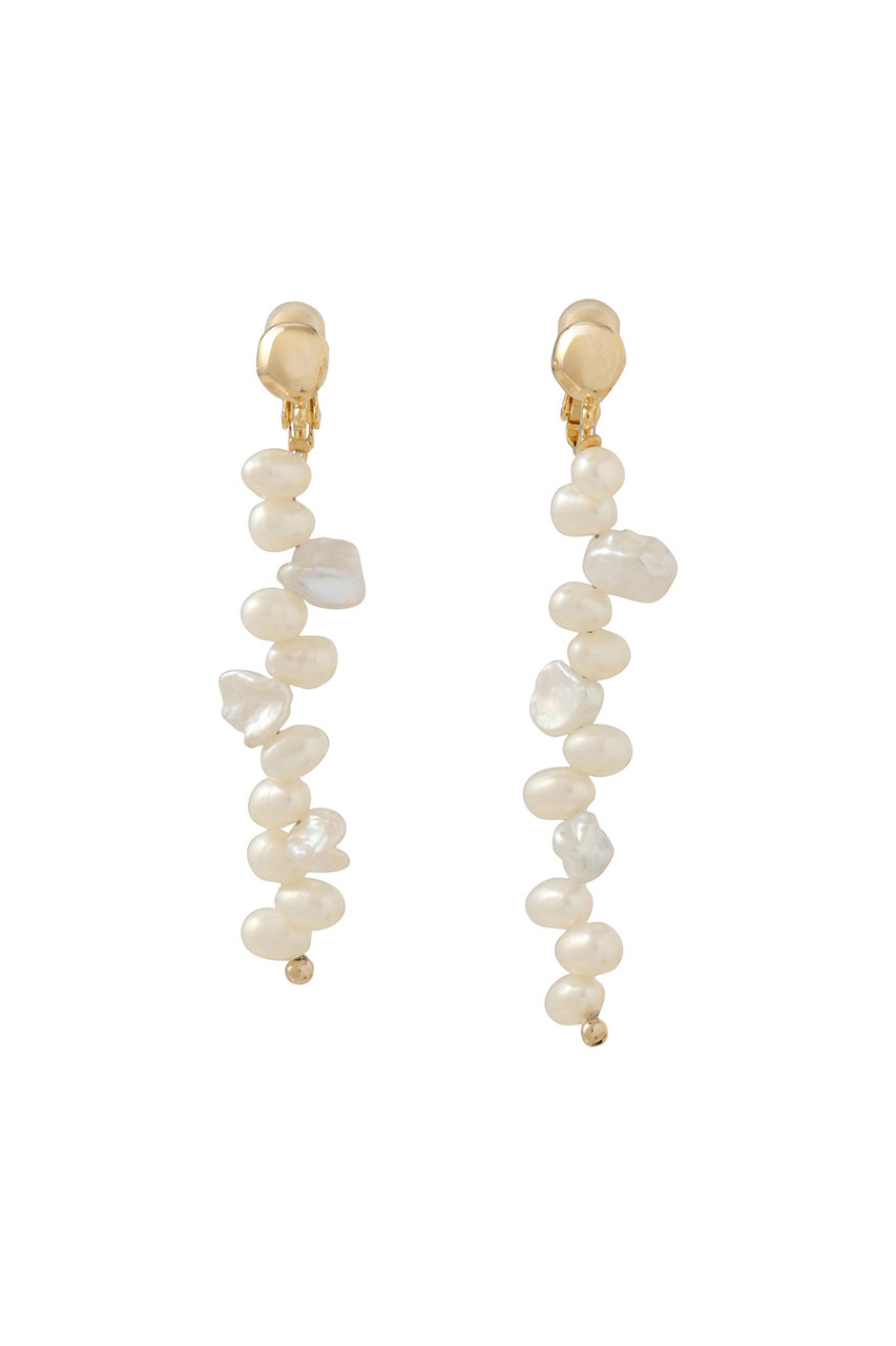 アナイ/ANAYIの淡水ケシパールイヤリング(オフホワイト/10261318020-02-010)