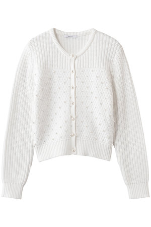 アナイ/ANAYIのパールスタッズカーディガン(110300/110303)